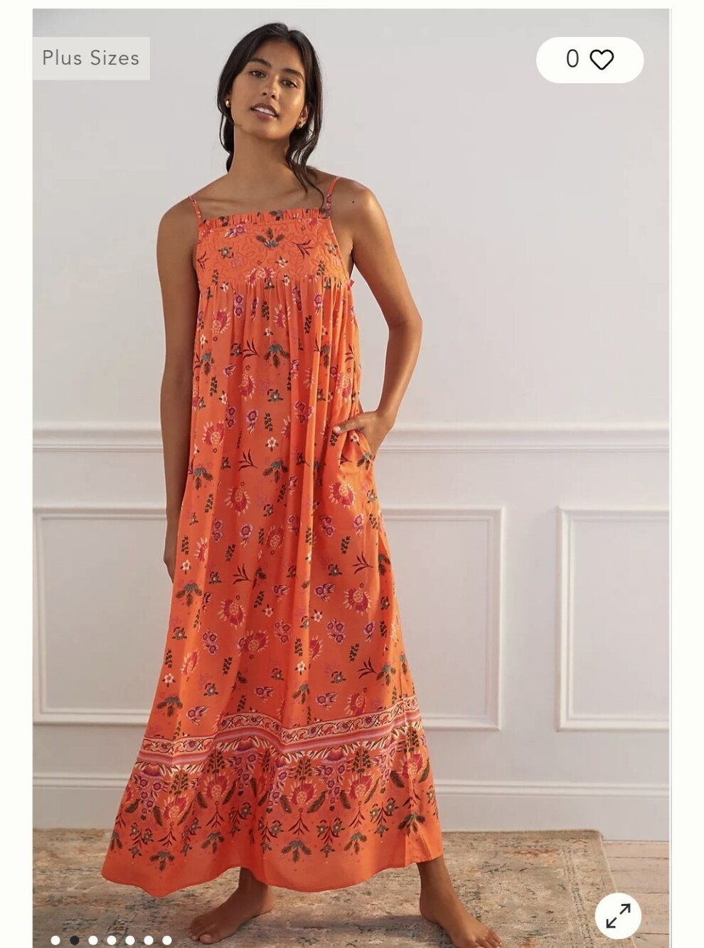 Anthropologie Quilted Floral Maxi Dress - Picture 2 of 4